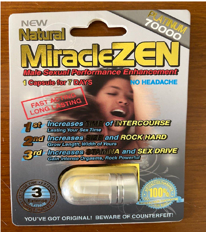 Natural MiracleZEN Platinum 70000 may be harmful due to hidden
